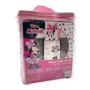 Sealed Minnie Mouse Toddler Bed set 4 pc